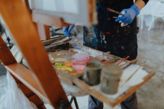 artwork being created